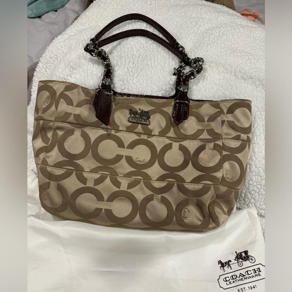 PRICE CUT!! Coach Large Shoulder bag; EUC; very nice! Vintage.